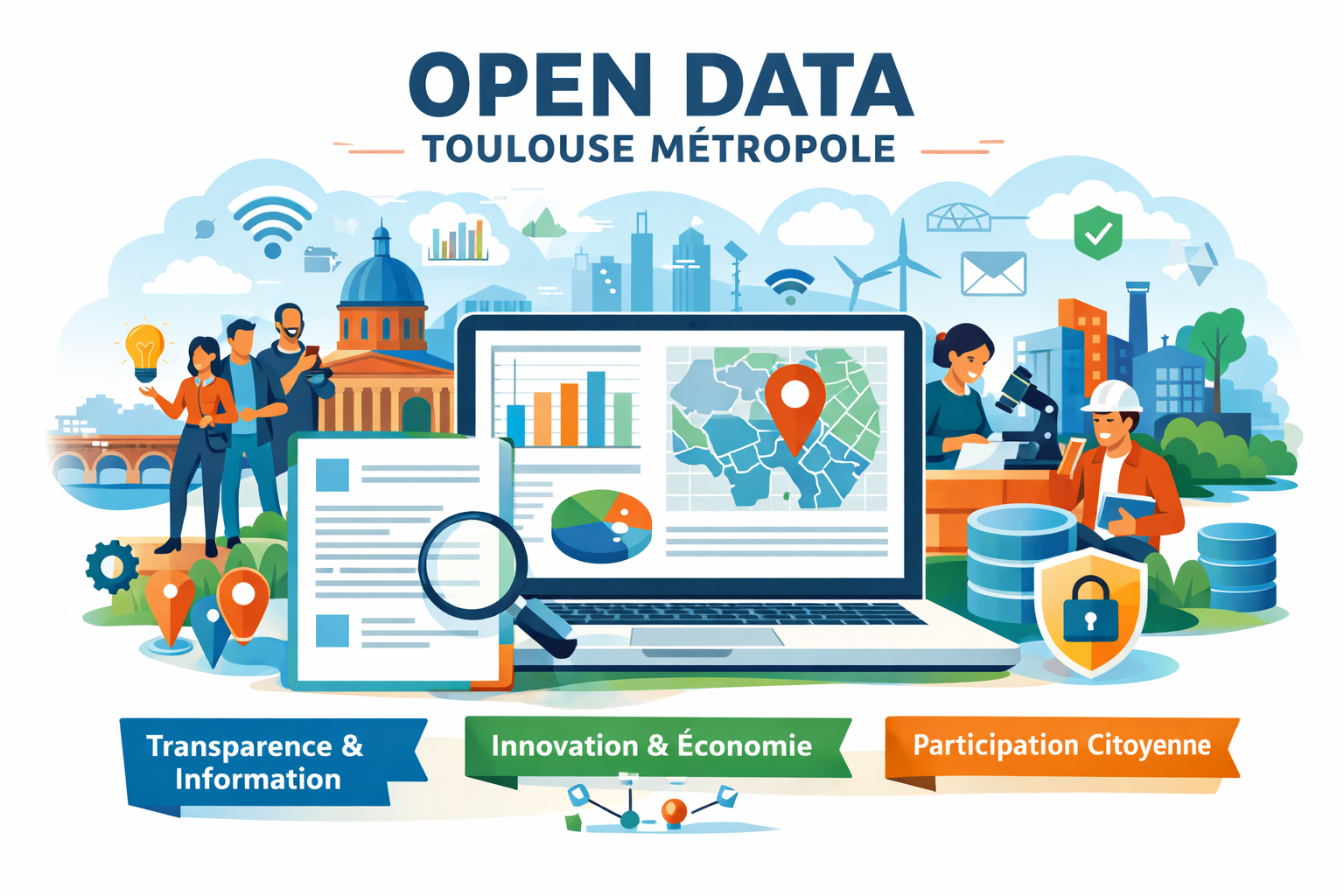 Illustration de l’open data à Toulouse Métropole